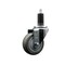 Service Caster 3.5'' Gray Poly Wheel Swivel 1-1/4'' Expanding Stem Caster SCC-EX20S3514-PPUB-114 - alternate 1